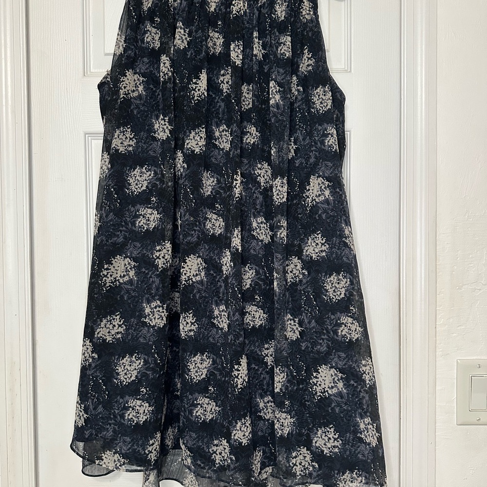 Joie blue and gray Floral Mini Dress